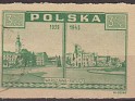 Poland 1945 Paisaje 3,50 ZT Verde Scott 376
